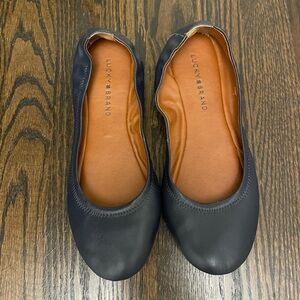 LUCKY BRAND BLUE BALLET FLATS